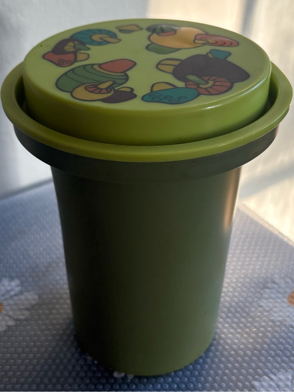 Vintage 1970s Mushroom Rubbermaid Canister